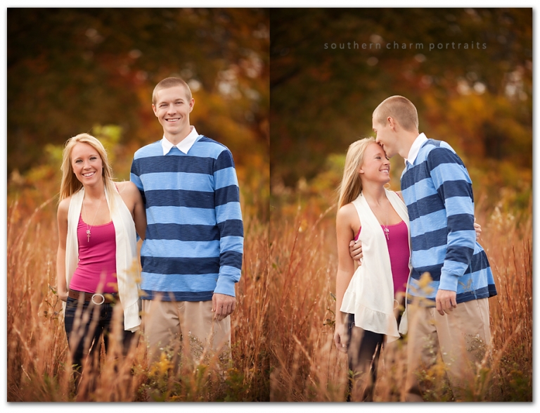 love is in the air and in the field!  lovely engaged couple from lafollette, tn