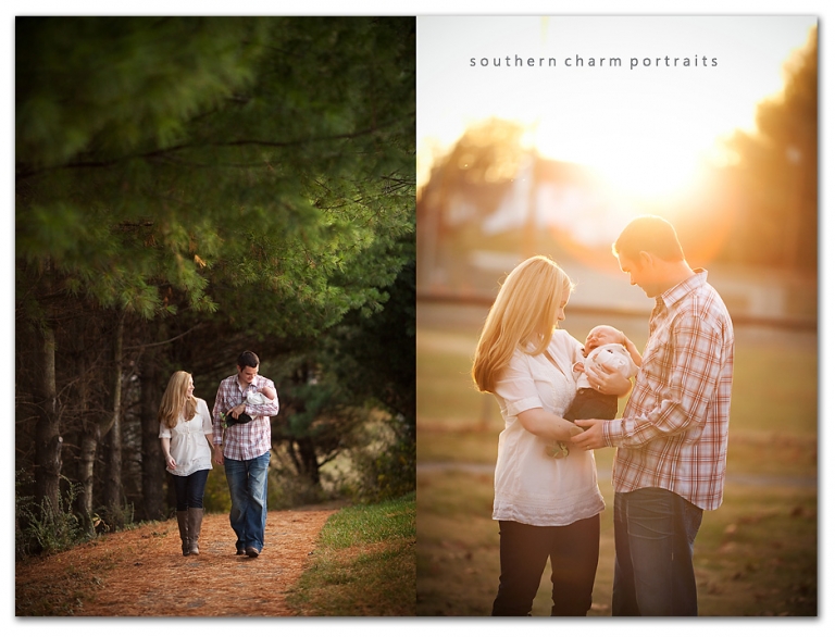 walking family shot photography evening sunlight and flare