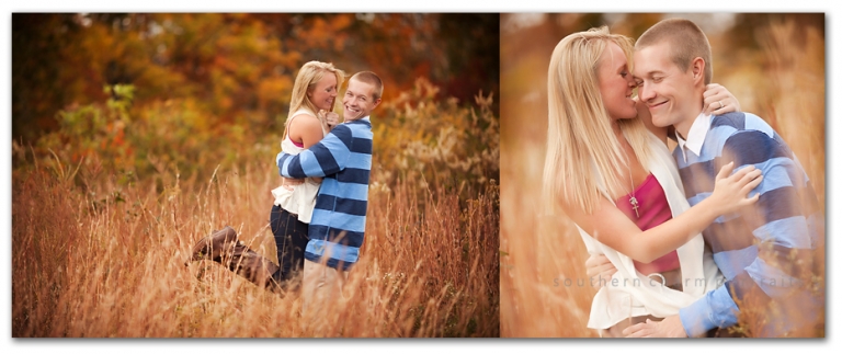 who said engagment sessions couldn't be fun?  whispering sweet nothings and swinging around in a field