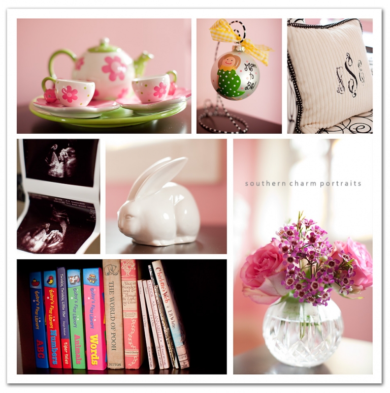 sneak peek of a baby girls' nursery