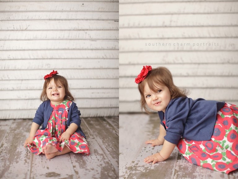 mini boden dress in portrait studio