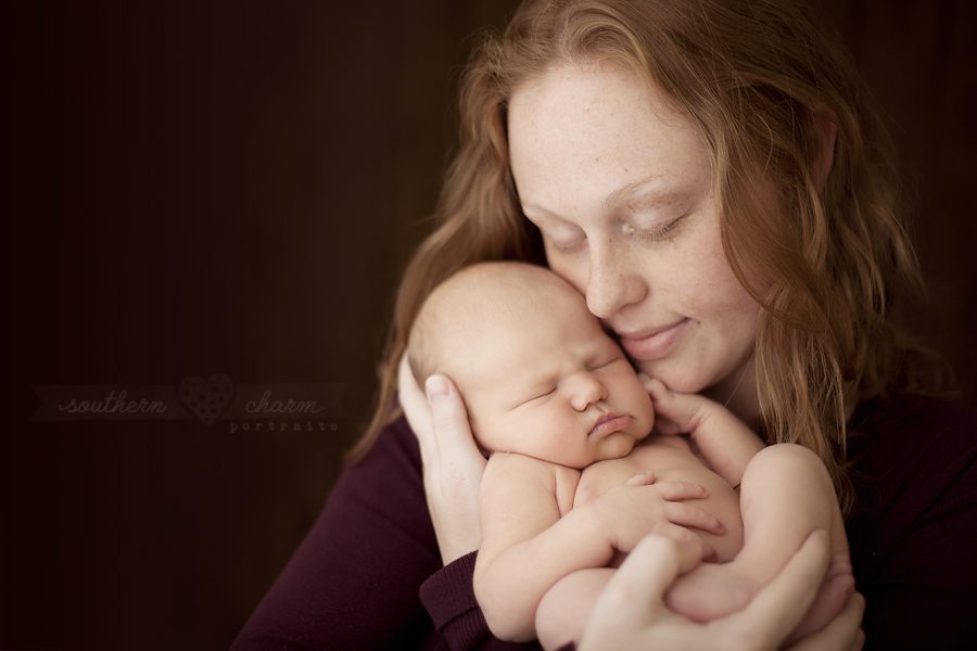 modern newborn photography in knoxville twins