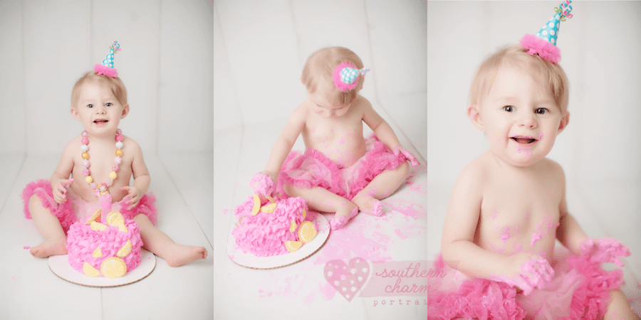 cake smash session baby photographer knoxville